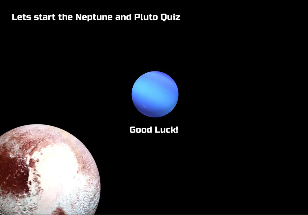 Neptune and Pluto Exhibit
